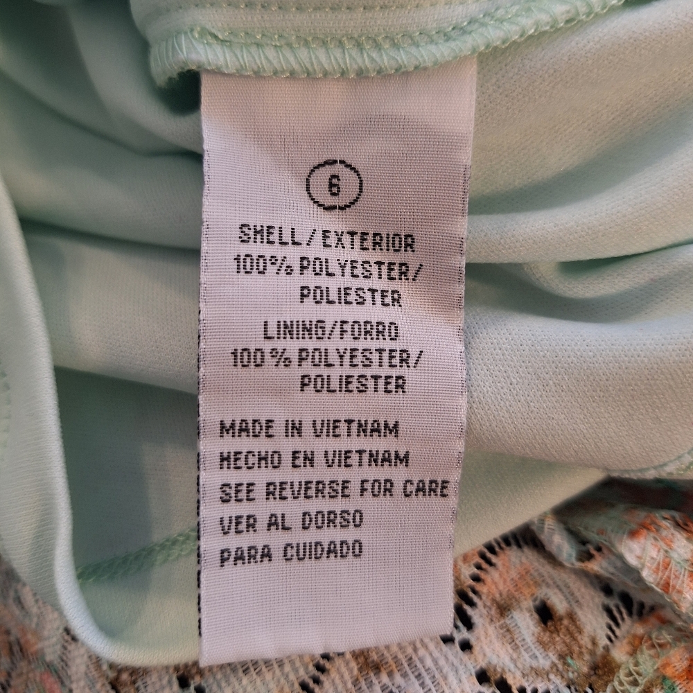 Shelby & Palmer Floral Lace Dress Sz 6 *C6 - Picture 5 of 6